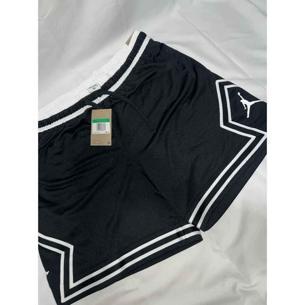 Nike Mens AIR Jordan Men's Dri-Fit Diamond Shorts Black Size X-Large Read